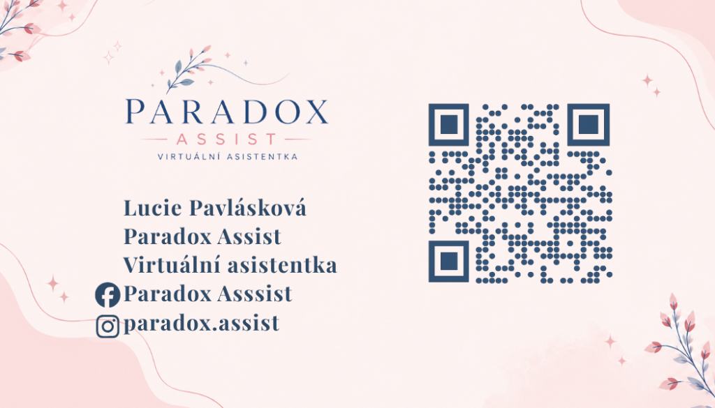Ze zákulisí: Jak vznikaly moje první promo kartičky lucie pavlásková paradox assist virtuální asistentka 🌐 web 📷 ig 📧 mail (1)